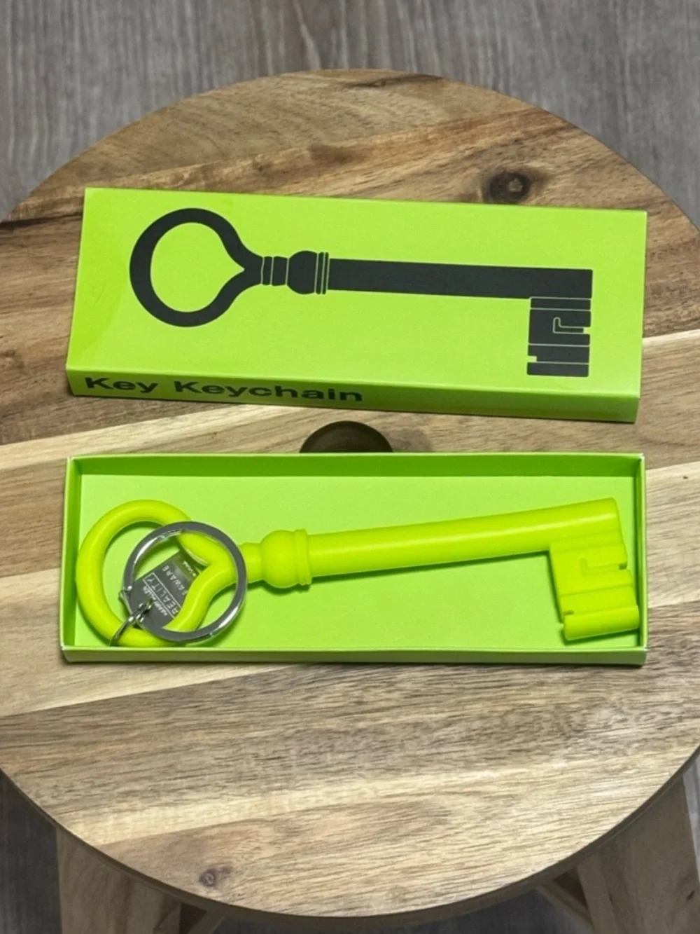 NWT Areaware x Harry Allen Reality Series Italian Church Key Keychain Chartreuse